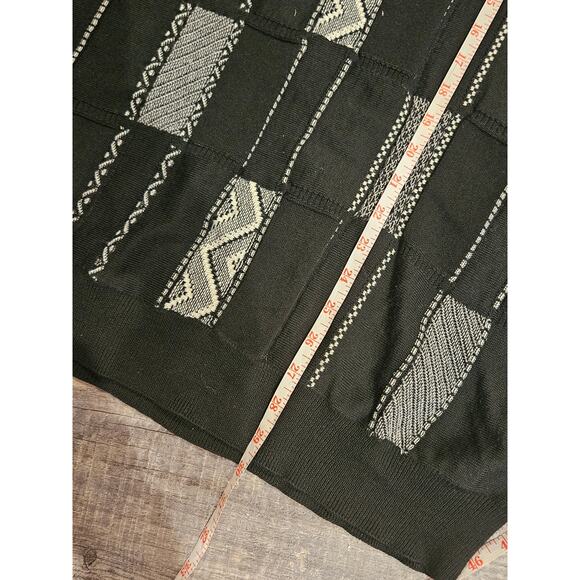 Stacy Adams xxl mens wool blend checker grandpa sweater retro vintage 2xl - Picture 4 of 8